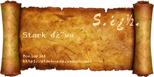 Stark Éva névjegykártya