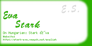 eva stark business card